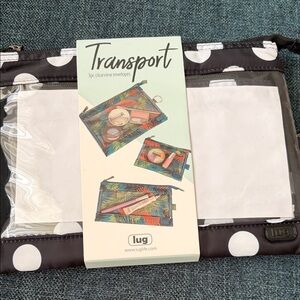 Lug Black and White Polka Dot Clearview Envelopes